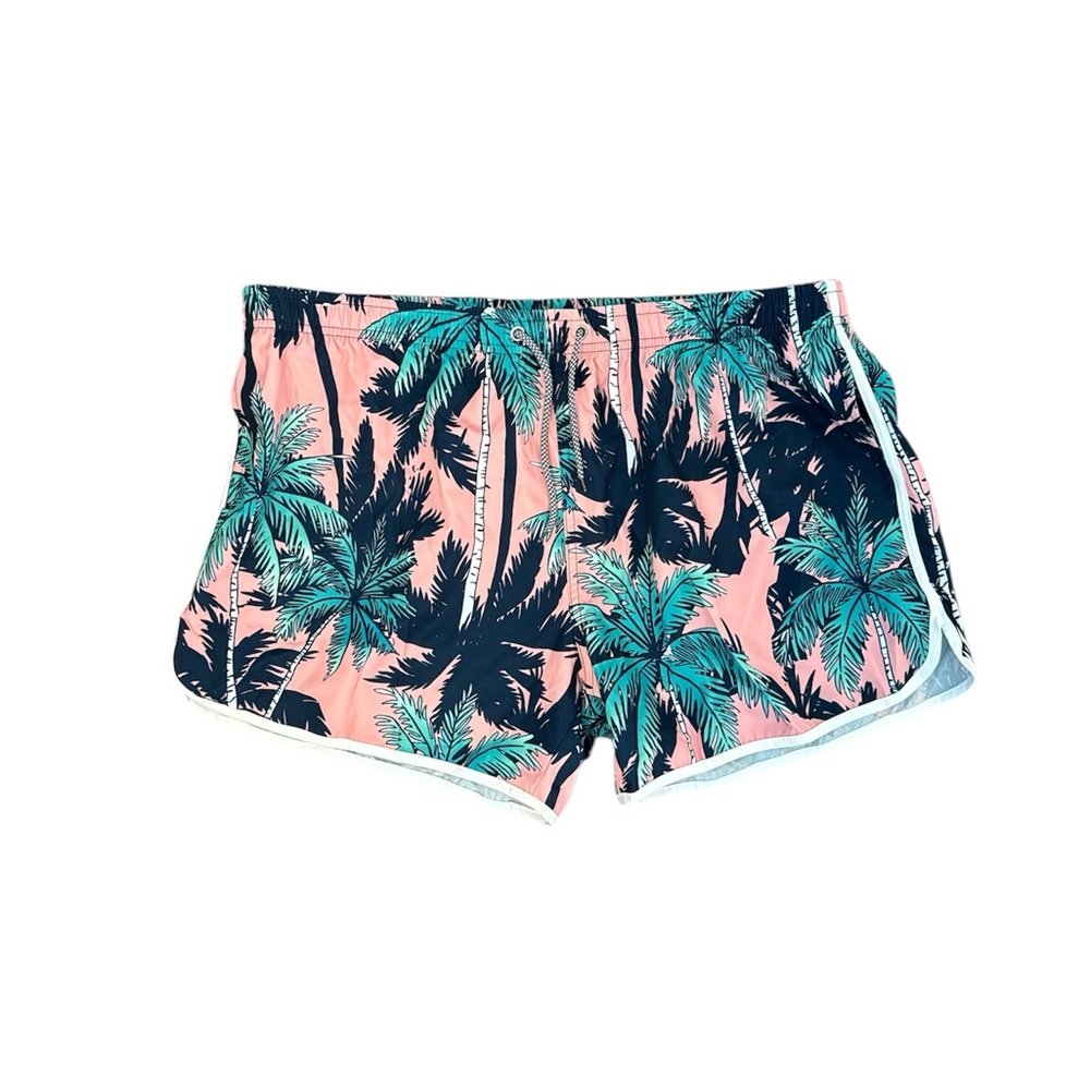 Tropical Palm Print Women's Swim Shorts